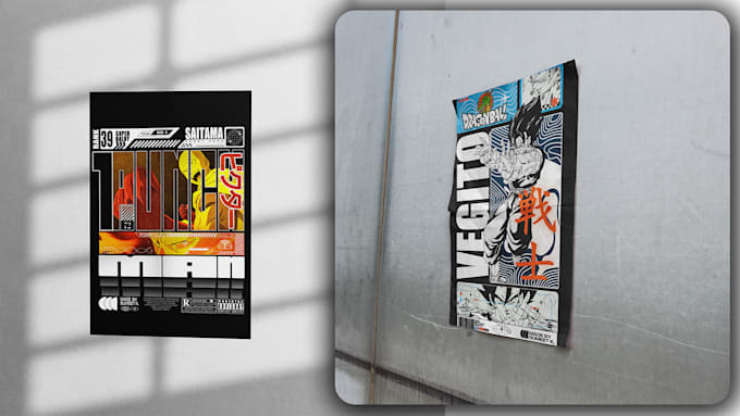 craft a high quality, anime poster that stands out