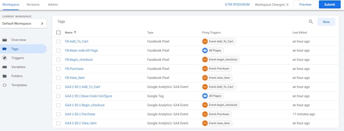 setup google analytics 4,ga4 server side tracking,ga4 ecommerce tracking via GTM