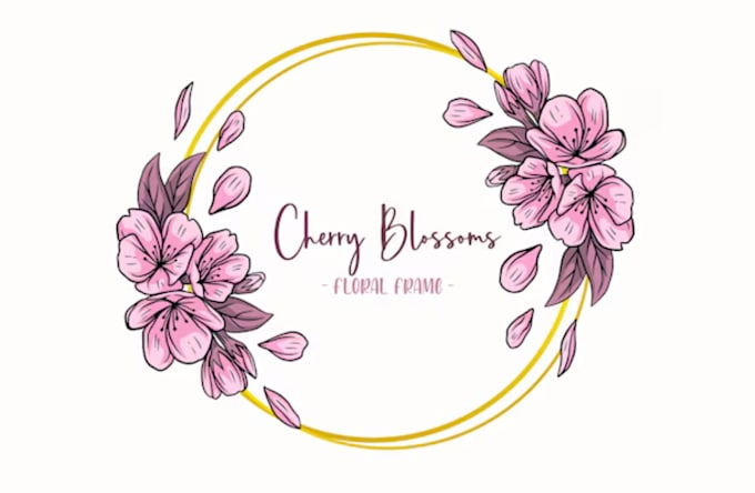draw hand drawn botanical floral logo