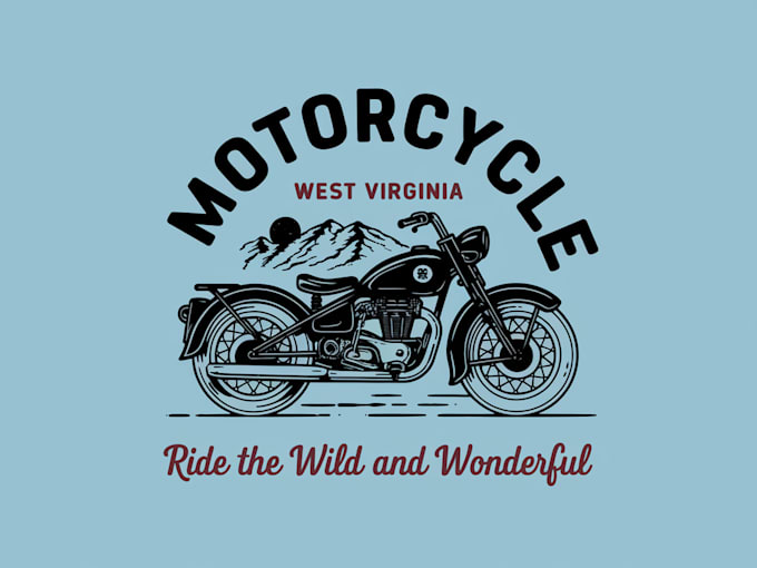 create informational motorcycling  logo for your website