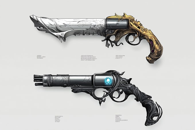 draw your prop or fantasy weapon designs