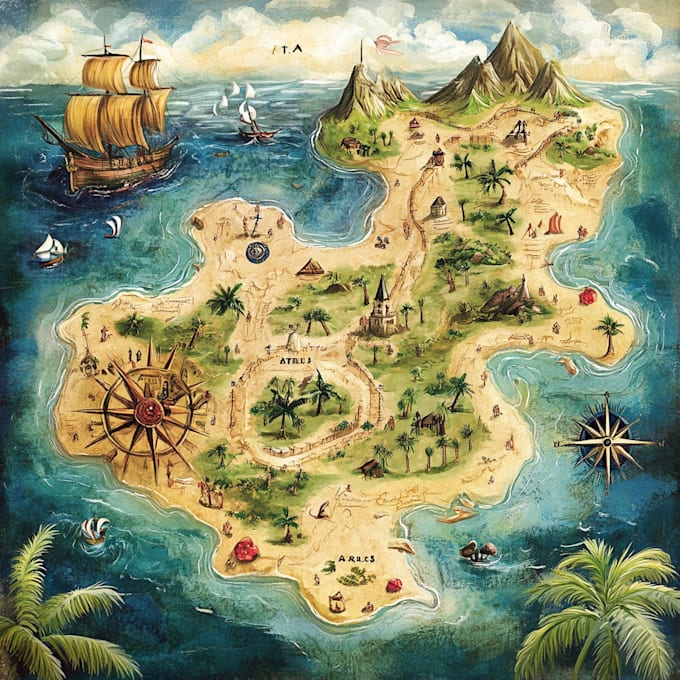 create a tiled fantasy map