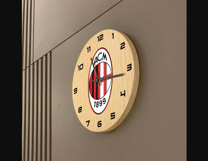 create a cute vintage clock logo illustration