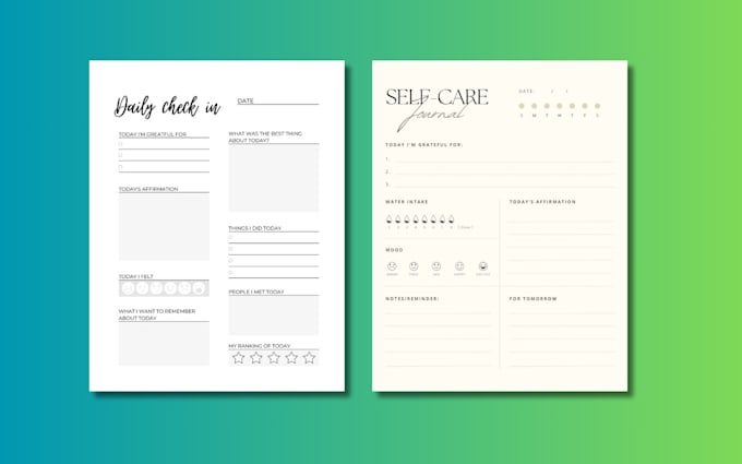 do printable journal planner, design workbook, worksheet, whitepaper lead magnet