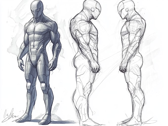 create character concept art sketch