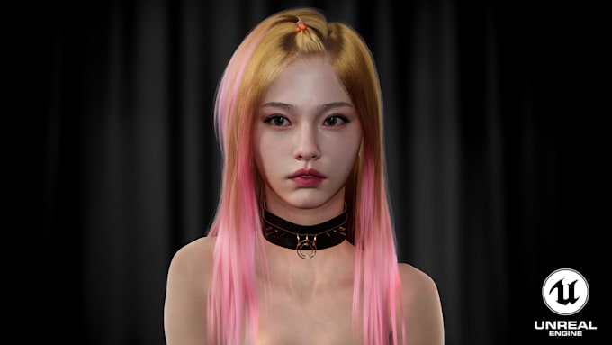 do 3d character modeling realistic metahuman character daz 3d xgen hair design