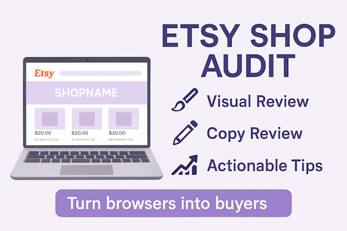 do a complete etsy shop audit with SEO tips to boost sales