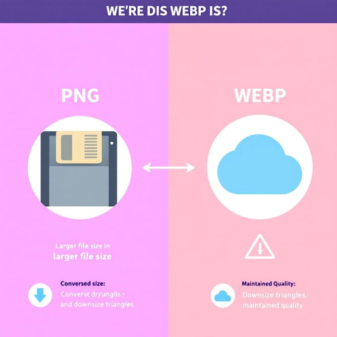 convert images to webp, optimize for faster loading