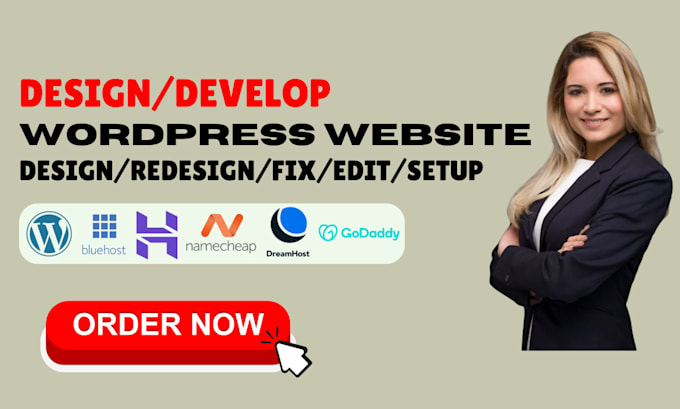 responsive wordpress website on bluehost hostinger namecheap dreamhost
