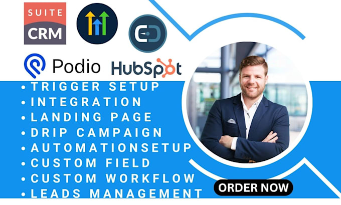 setup automation workflow in suitedash suitecrm gohighlevel zoho hubspot zendesk