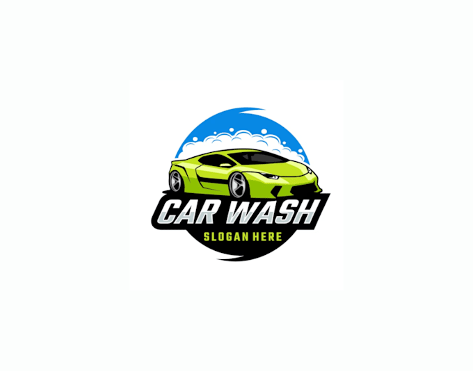 design car wash logo