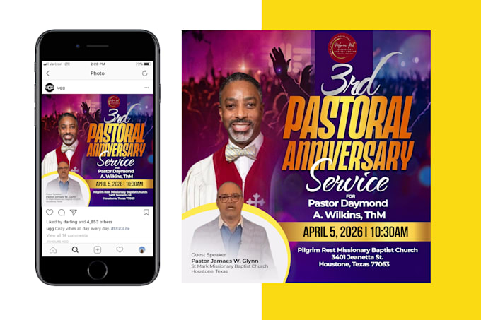design a professional flyer and church flyer
