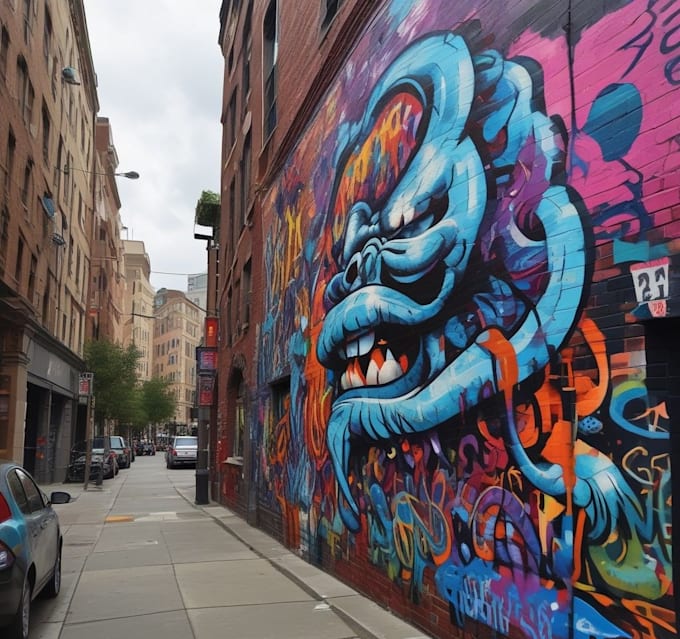 do african american logo and graffiti art