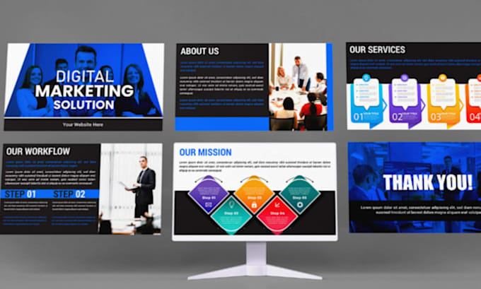 design powerpoint presentations and create slides with animations