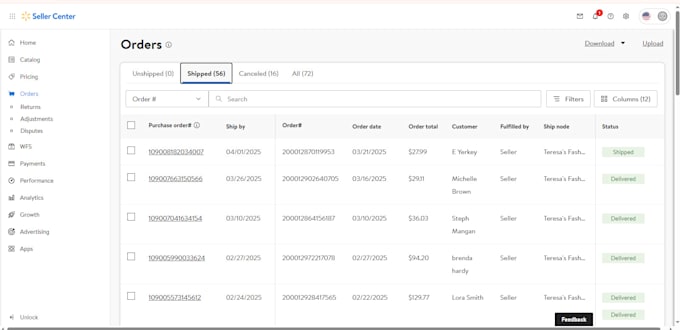 manage your walmart seller account