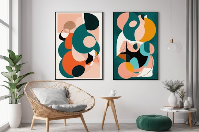 design printable abstract wall art posters