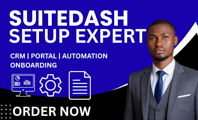 setup suitedash automation, suite dash CRM kickoff forms and onboarding portal