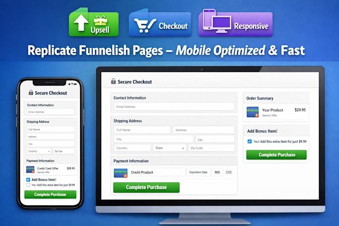 clone your funnelish sales funnel or advertorial page fast