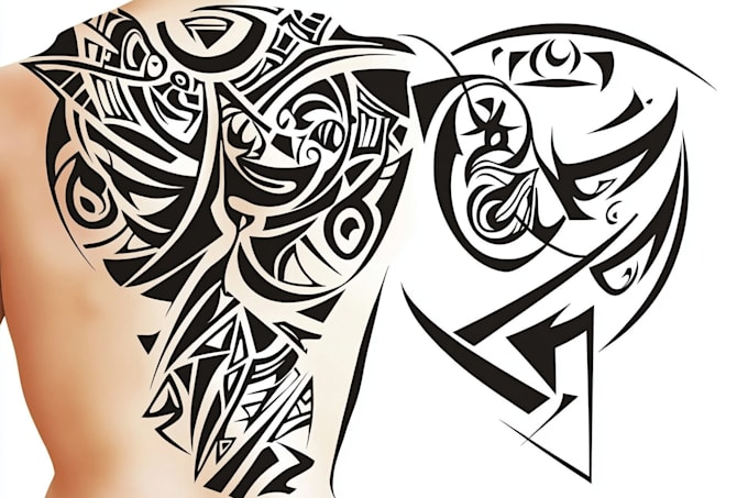 create a profesional tribal tattoo design
