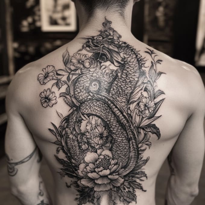 do sleeve tattoo design in geometric style