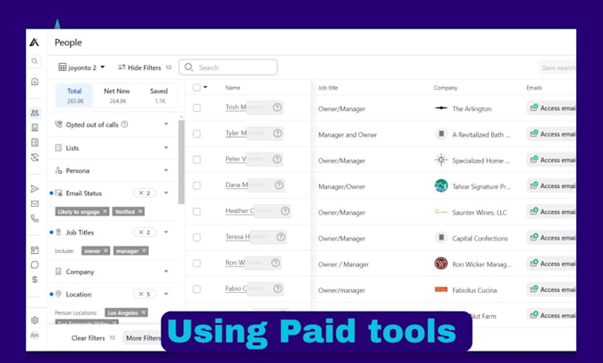 do b2b lead generation, email list building with linkedin sales navigator