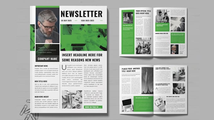 do magazine design, brochure, catalog, booklet, newsletter and magazine layout