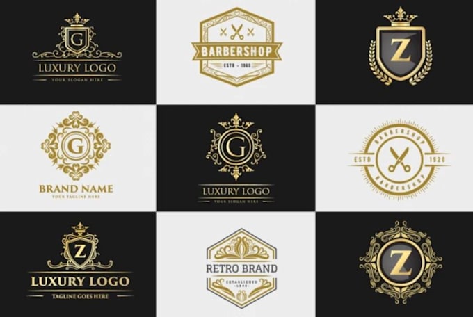 create custom vintage retro logo design
