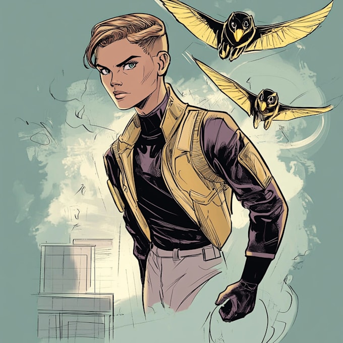 Design your comic character by Treasuredbits | Fiverr