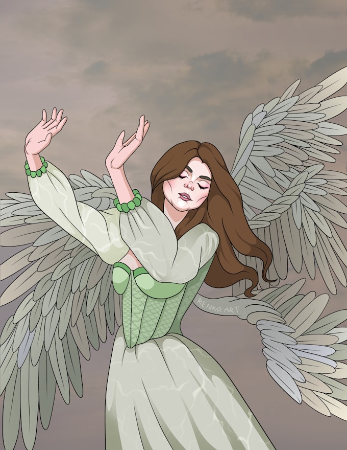 Draw custom digital art illustrations by Renkoart | Fiverr