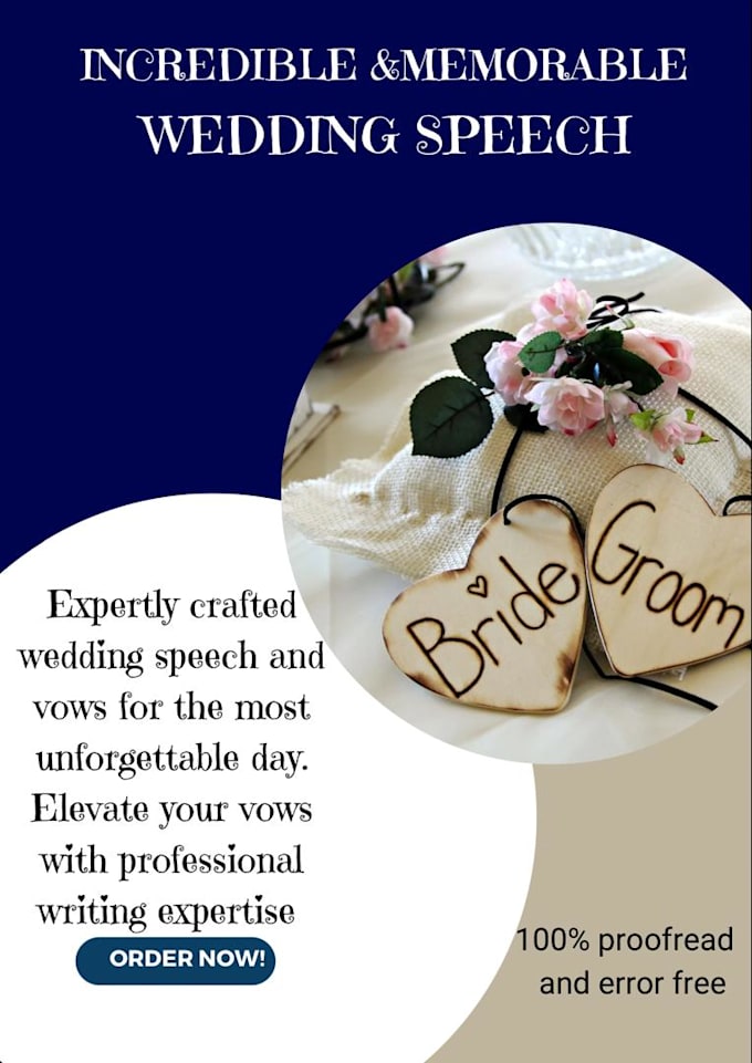 write romantic and epic vows for your wedding speech