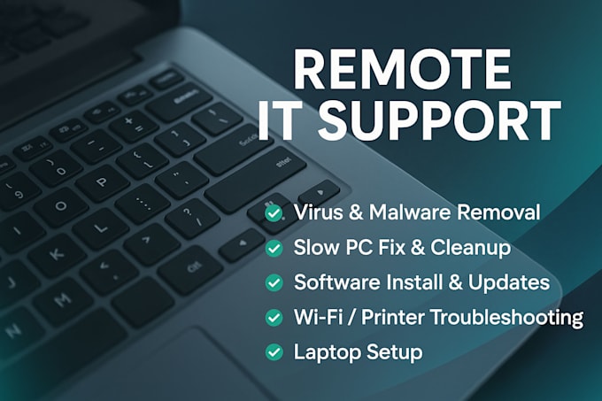 fix your PC or laptop remotely via teamviewer or anydesk
