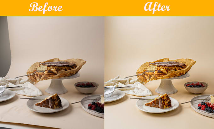 edit and retouch your food photography to make it look fresh and professional