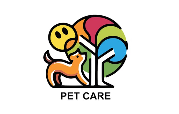 do modern animal or pet and veterinary clinic logo