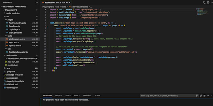 do web and API automation using playwright, cypress, selenium with pom