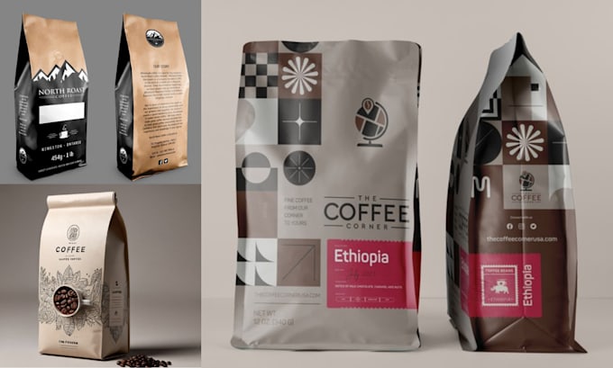 Design premium coffee labels, pouch, bags, product packaging by ...