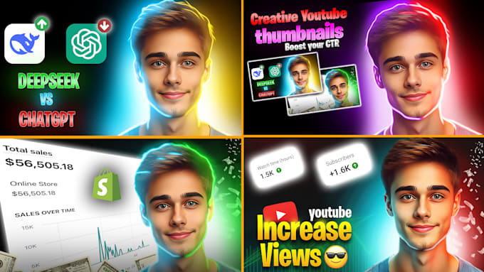 design attractive clickbait youtube thumbnail
