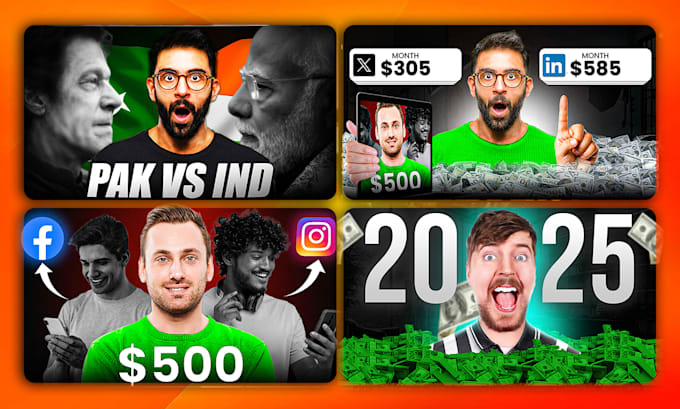 design attrictive eye catchy youtube thumbnail within 2hrs