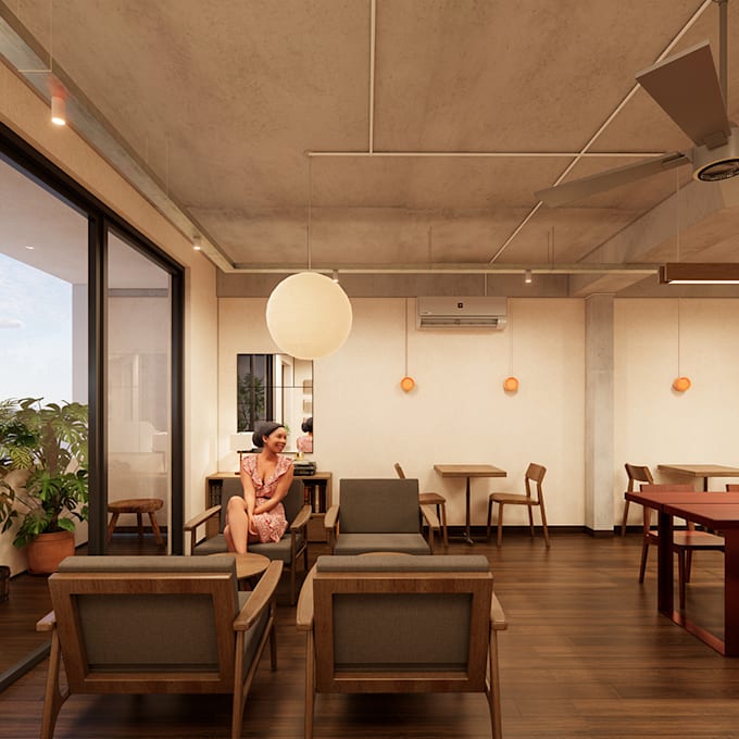 design your small cafe space