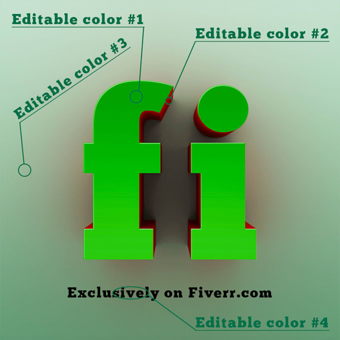 create a professional 3D text logo