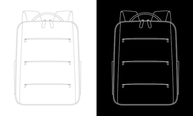 draw vector art line art style