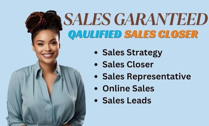 be your online sales closer and sales representative  to generate sales leads
