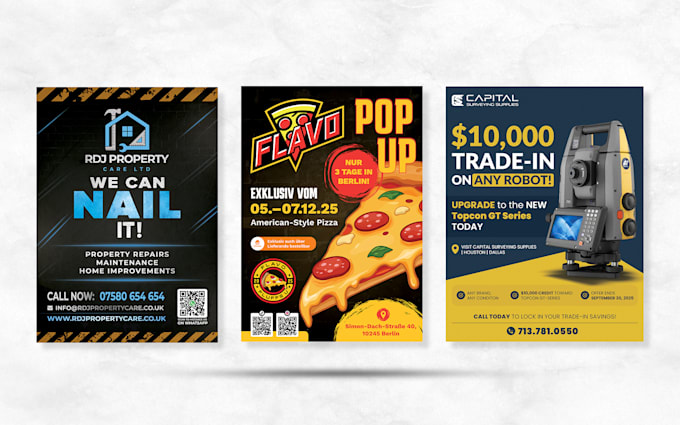 create a professional flyer using canva