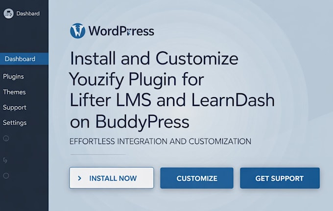 build buddypress lms, youzify, learndash, membership or community website