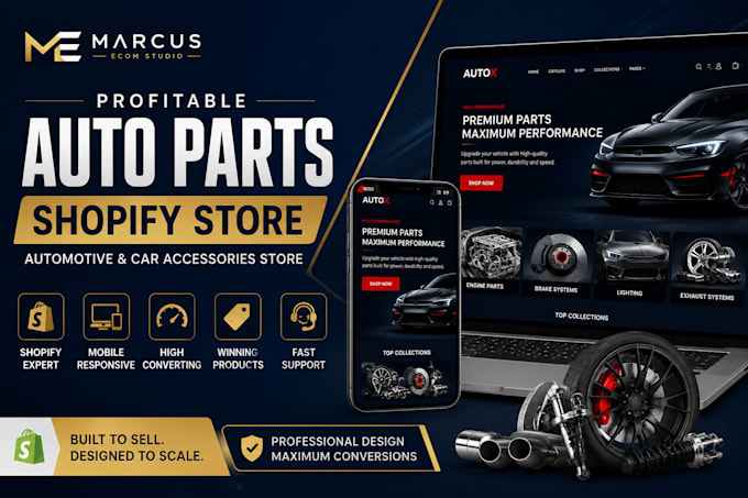 build a profitable shopify auto parts, automotive and car accessories store