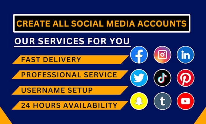 create all social media accounts and business page set up, optimize perfectly