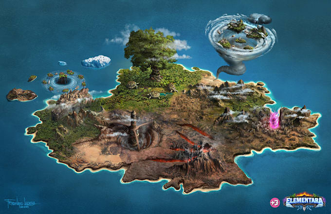 Create fantasy map illustration map world custom map design rpg dnd map ...