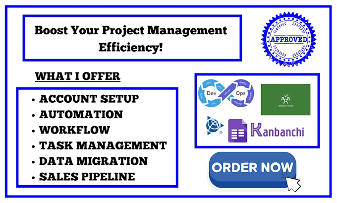 set up and optimize kanbanchi,open devops, microsoft planner,and viewpoint vista