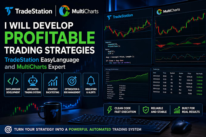 deliver profitable tradestation easylanguage and multicharts trading strategies