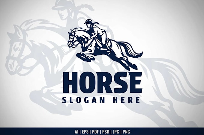 create high resolution vintage horse logo