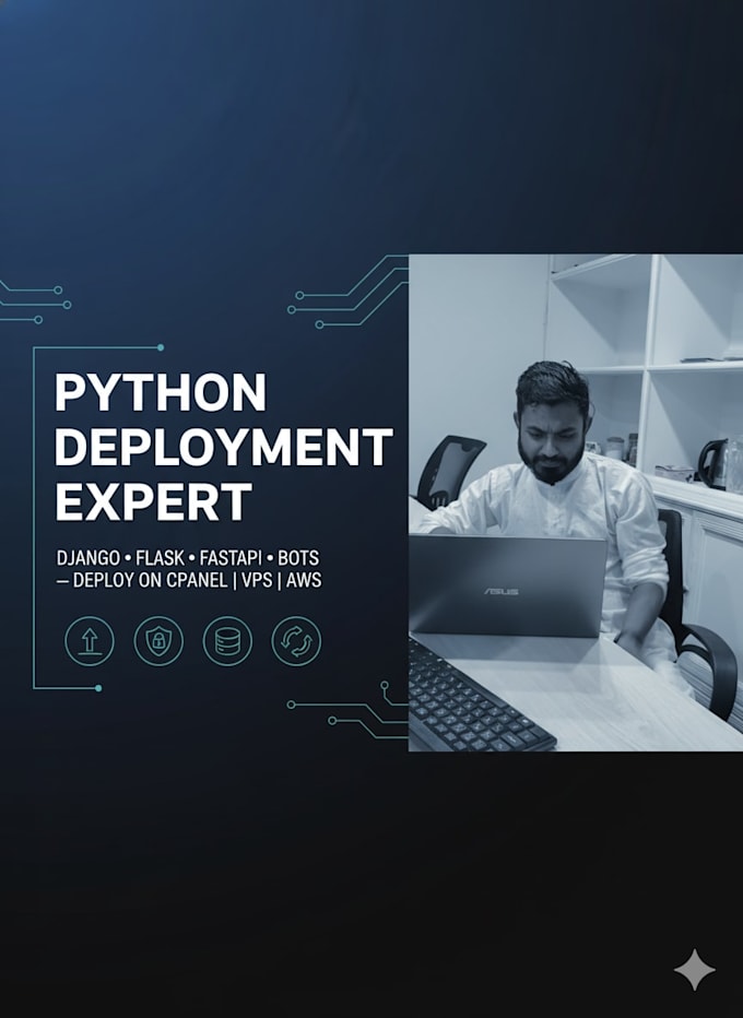 deploy python script django flask fastapi app to vps hosting or cpanel